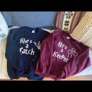 His and Hers Harry Potter Sweat Shirts